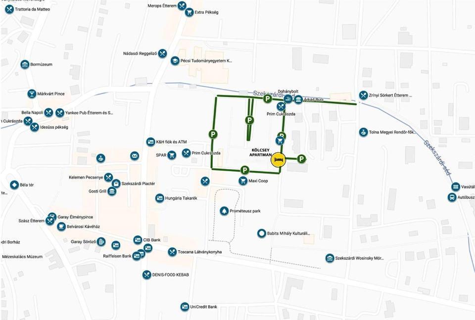 Koelcsey Apartman Apartment เซคซาร์ด ภายนอก รูปภาพ
